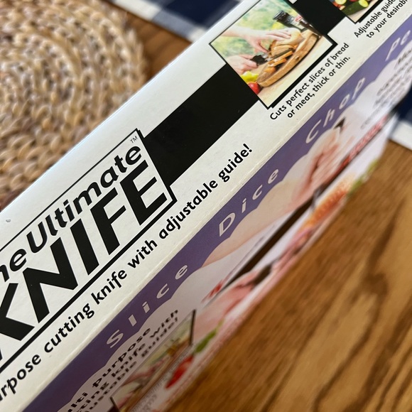 NWOT - THE ULTIMATE KNIFE & FORK SET - MULTI PURPOSE CUTTING KNIFE WITH GUIDE - Picture 5 of 7